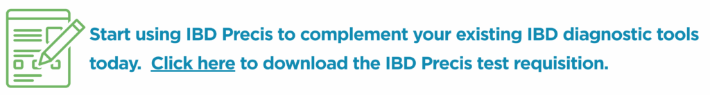 Prompt to download the IBD Precis test requisition
